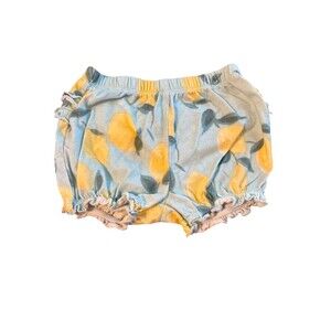 Carter’s Baby Girl Ruffle Back Lemon Print Cotton Diaper Cover Bloomers Size 12M